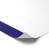 エレガント航海の結婚海軍のストライプ座席表 ポスター (角)