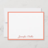 エレガント色カスタムテンプレート ノートカード (正面)