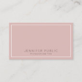 エレガント色モダンお洒落プロフェッショナル表 名刺 (正面)