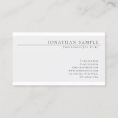 エレガント色モダンクリエイティブシンプルデザイントレンディー 名刺 (裏面)