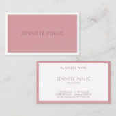 エレガント色モダンシンプルテンプレートプロフェッショナル 名刺 (正面/裏面)