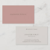 エレガント色モダンシンプルテンプレートプロフェッショナル 名刺 (正面/裏面)