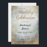 エレガント色彩の鮮やかCopper Birthday Partyへの招待 招待状<br><div class="desc">銅色のアクセントを持つメタリックな背景を持つ美しい色合いのパテ動揺してリーな誕生日パーティーの招待。18日20日21日30日35日45日55日65日75日85日95日95日95日100日などマイルストーンの誕生日に最適…どんな年齢でも</div>