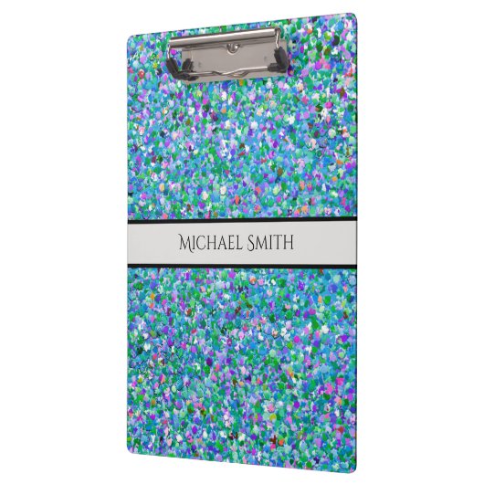 エレガント色数々のモザイクモダングリグリッター#2 クリップボード (左)