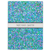 エレガント色数々のモザイクモダングリグリッター#2 クリップボード (裏面)