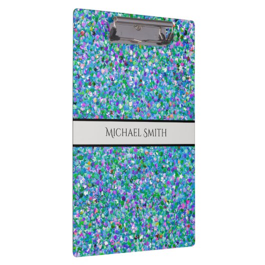 エレガント色数々のモザイクモダングリグリッター#2 クリップボード (右)