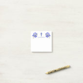 エレガント花はクリスチャンパーソナライズされたを越える ポストイット (デスク上)