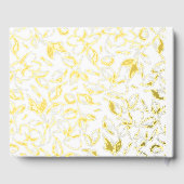 エレガント花スケッチ結婚の ゲストブック (裏面)