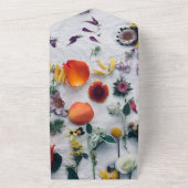 エレガント花バラフローラ オールインワン招待状 (外側)