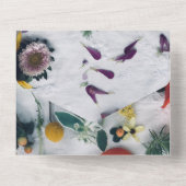 エレガント花バラフローラ オールインワン招待状 (裏面)