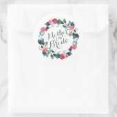 エレガント花嫁の結婚母 |シール ラウンドシール (バッグ)