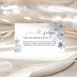 エレガント花嫁の青フローラレシピ エンクロージャーカード