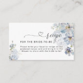 エレガント花嫁の青フローラレシピ エンクロージャーカード (正面)