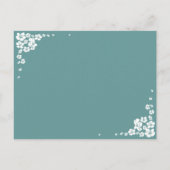 エレガント花嫁ブライダルシャワーパーティの招待状 インビテーションポストカード (裏面)