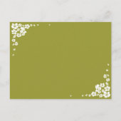 エレガント花嫁ブライダルシャワーパーティの招待状 インビテーションポストカード (裏面)