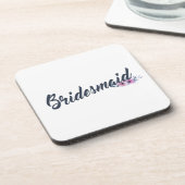 エレガント花嫁結婚の書道 |コースター コースター (左側)