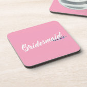 エレガント花嫁結婚の書道 |コースター コースター (左側)