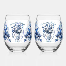 エレガント花瓶の白と青のチューリップ結婚