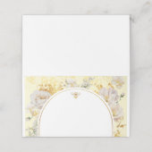 エレガント花結婚のまわりに プレイスカード (外部開封)