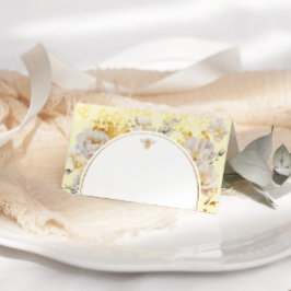 エレガント花結婚のまわりに プレイスカード