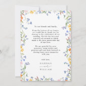 エレガント花結婚の サンキューカード