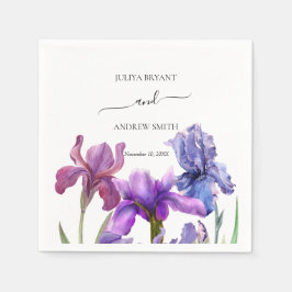 エレガント花結婚の スタンダードカクテルナプキン