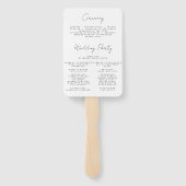 エレガント花結婚の ハンドファン (裏面)