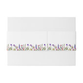 エレガント花結婚の 招待状ベリーバンド (裏面例)