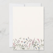 エレガント花結婚の 招待状 (裏面)