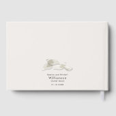 エレガント花結婚咲く ゲストブック (裏面)