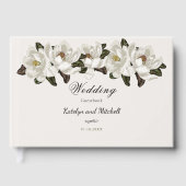 エレガント花結婚咲く ゲストブック (正面)