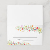 エレガント花結婚座席表 プレイスカード (外部開封)