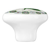 エレガント花縁ど白芽ビクトリアン類 セラミックノブ (側面)