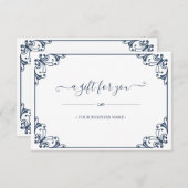 エレガント花額券カスタマイズ証書 (正面/裏面)