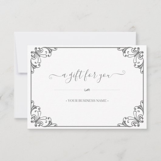 エレガント花額券カスタマイズ証書 (正面)