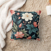 エレガント花 クッション (ブランケット)