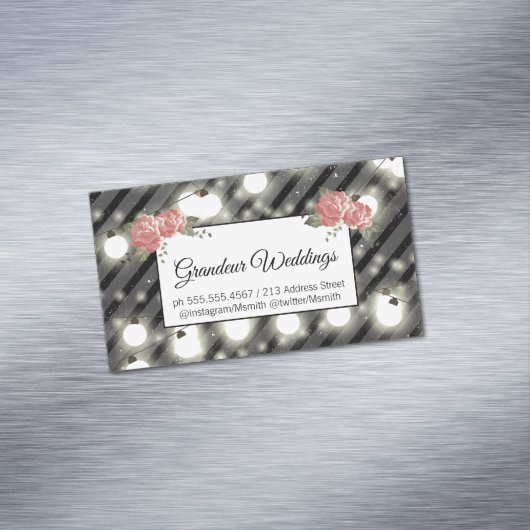 エレガント花 マグネット名刺 (インサイチュ)