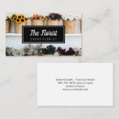 エレガント花 名刺 (正面/裏面)