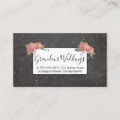 エレガント花 名刺 (正面)