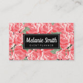 エレガント花 名刺 (正面)