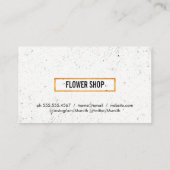 エレガント花 名刺 (裏面)