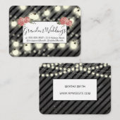 エレガント花 名刺 (正面/裏面)