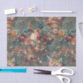 エレガント花 薄葉紙 (クラフト)