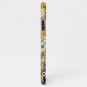 エレガント芸術的アンティークアールヌーボースタイルフローラ iPhoneケース (右側)