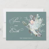 エレガント芸術的フローラ平和 シーズンカード (正面)