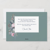 エレガント芸術的フローラ平和 シーズンカード (裏面)