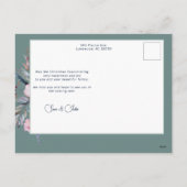 エレガント芸術的フローラ平和 シーズンポストカード (裏面)