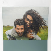 エレガント芸術的フローラ平和 三つ折りクリスマスカード (内部最初)