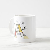 エレガント芸術的文字モノグラムレターA コーヒーマグカップ (正面左)