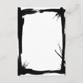 エレガント芸術的白モダン結婚の エンクロージャーカード (裏面)